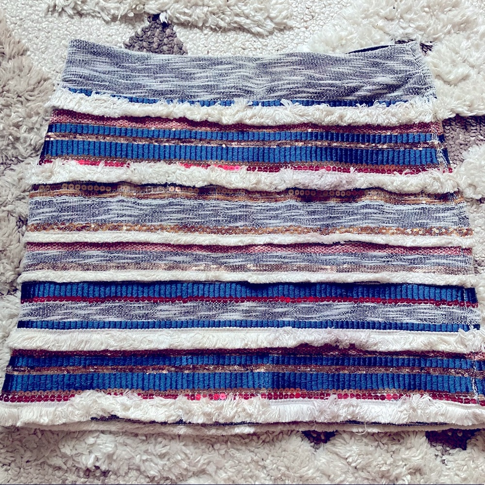 Anthropologie Embellished Mini Skirt | Moulinette Soeurs size 12